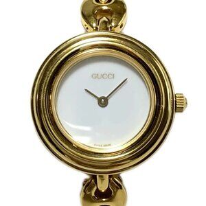 GUCCI Bezel Watch Gold Women's Wrist Watch 524-072825